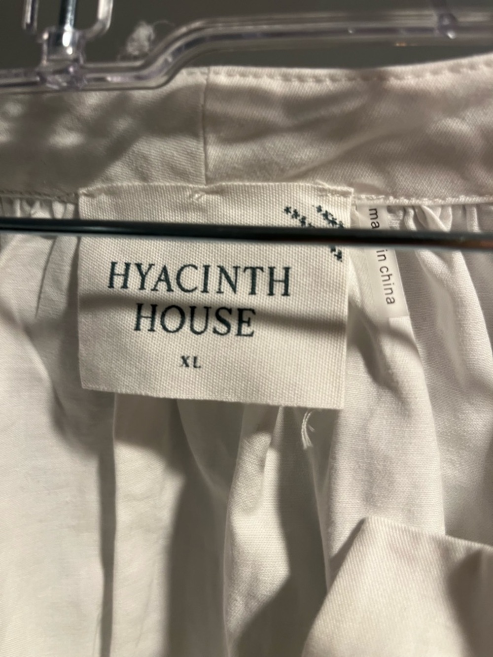 TUCKERNUCK HYACINTH HOUSE White & Royal Blue Soutache Stella Blouse Size XL NWT - Picture 8 of 8